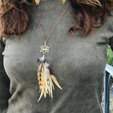 Lotus Feather Necklace