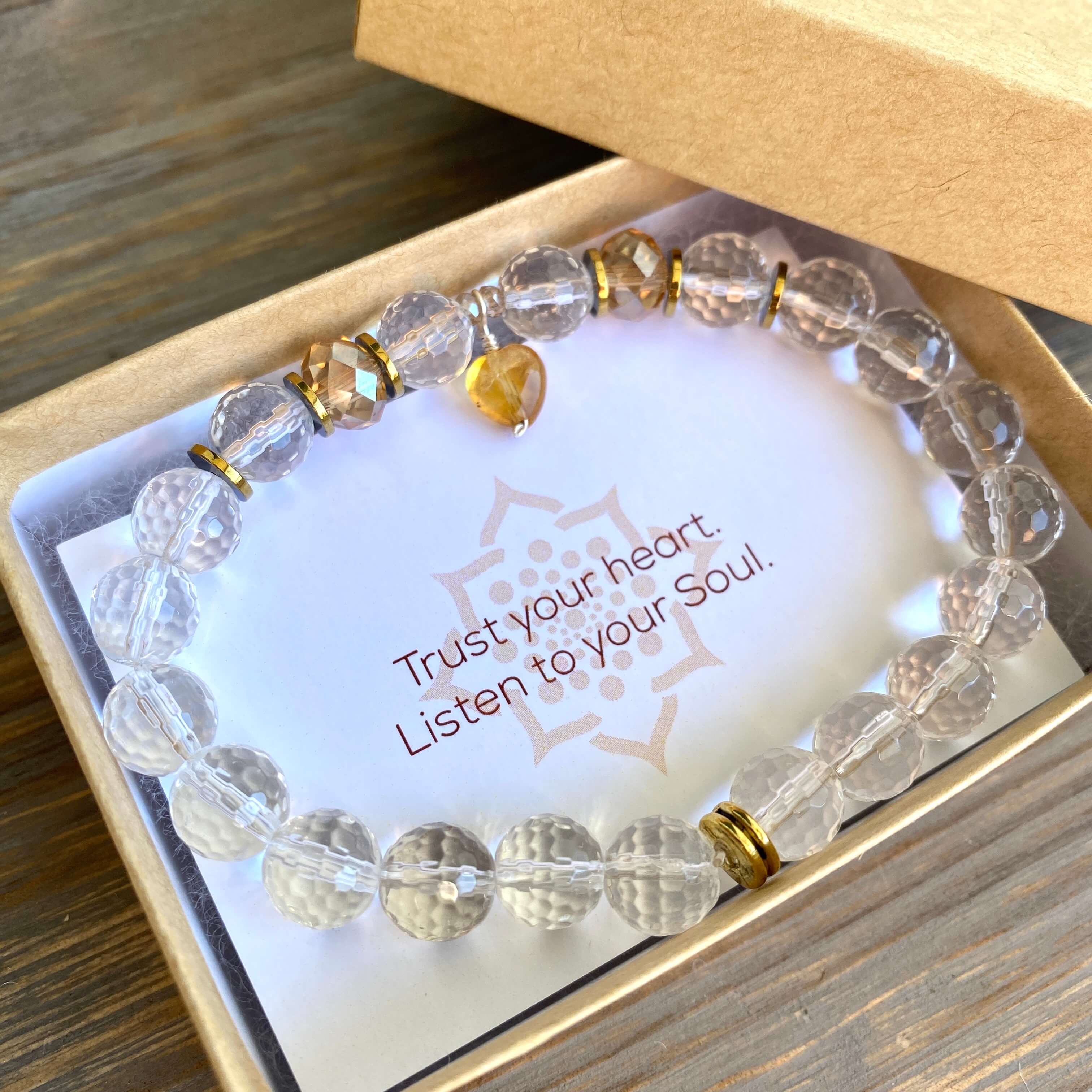 Amazon.com: Positive Thoughts Bracelet Light Blue: BEST DAY EVER : Handmade  Products
