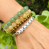 BLESSED Bracelet - Green Aventurine