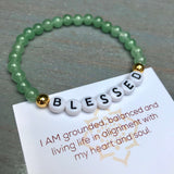 BLESSED Bracelet - Green Aventurine