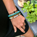 LOVE Bracelet - Multi-colored Amazonite